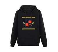 NINEAIR Simple Minds Sparkle in The Rain Mens Pullover Hoodys Design Crew Neck Hoodies Pullover Long Sleeve Sweatshirts XL Black