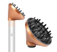 NINEBIRD Upgraded Diffuser Nozzle Attachment Compatible with Dyson Airwrap Styler Accessaries Parts (Gold)