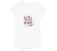 Ninederful: Whimsical 9th Birthday Celebration T-Shirt, Girls, White, XS