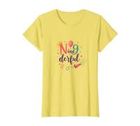 Ninederful: Whimsical 9th Birthday Celebration T-Shirt, Women, Lemon, S