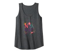 Ninederful: Whimsical 9th Birthday Celebration Tank Top, Women, Dark Heather Grey, L