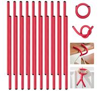 Ninehaoou 20 Pcs 17 Inch EVA Foam Twist Rubber Ties Reusable Bendable Cable Tie Straps Flexible Heavy Duty Twisty Ties for Organizing Cords Bundling