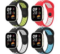NineHorse Smart Watch Band Compatible with Xiaomi Watch Lite 3/Redmi Watch 3 Breathable Air-Hole Silicone Sport Strap Quick Release Bands Replacement Wristbands for Women Men