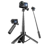 Nineigh 65cm/25.6'' Mini Selfie Stick Tripod for Action Camera | 360° Rotation, Mini Desk Phone Tripod Stand Compatible with DJI Osmo Pocket Insta360 and Other Action Camera for Travel Vlog