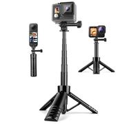 Nineigh 65cm/25.6'' Mini Selfie Stick Tripod for Action Camera Compatible with Gopro Hero 13/12/11/10/9/8, DJI Osmo Pocket 3, Insta360 X5/X4, Extendable Table Desk Tripod/Travel Handheld Volg Stand