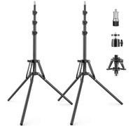 Nineigh Phone Tripod with Ball Head, 65'' Light Stand for Photography with 2 Pack, Reversible and Portable Tripod for Smartphone/Small Camera/Ring Light/Umbrella/Reflector/Softbox