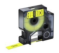NineLeaf 1 Pack Compatible with Dymo D1 Label Tape 45018 S0720580 A45018 Black on Yellow 12mm x 7m for Dymo Label Maker Refills for Dymo LabelManager 160 280 210D 260P 360D Label Maker