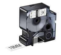 NineLeaf 1 Pack Compatible with Dymo D1 Label Tape 45800 S0720820 A45800 Black on Clear 19mm x 7m for Dymo Label Maker Refills for Dymo LabelManager 300 350 350D 360D 400 Label Maker