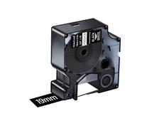 NineLeaf 1 Pack Compatible with DYMO Rhino 1805436 Industrial Permanent Vinyl Labels White on Black 19mm x 5.5m Self-Adhesive Label Tape for DYMO Rhino 4200 5000 5200 6000 ILP219 Label Maker