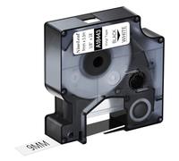 NineLeaf 1 Pack Compatible with DYMO Rhino 18443 Industrial Permanent Vinyl Labels Black on White 9mm x 5.5m Self-Adhesive Label Tape for DYMO Rhino 1000 3000 4200 5000 5200 6000 Label Maker