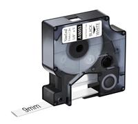 NineLeaf 1 Pack Compatible with DYMO Rhino Industrial Heat Shrink Tube Label 18053 S0718280 Black on White 9mm x 1.5m Self-Adhesive Label Tape for DYMO Rhino 3000 4200 5000 5200 6000 Label Maker