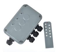 NineLeaf 1 Pack IP66 3G 3 Gang Outdoor Remote Control Wireless Switch Box Wireless Light Switch Box Kit IP66 Outdoor Remote Switch - 3 Gang Universal Type