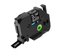 NineLeaf 1 Pack Replacement for Brother P-Touch TZe-355 TZ-355 TZe355 TZ355 AZe 24mm 0.94'' 8m Laminated White on Black Label Tape Cassette for Ptouch PT-D600 D600VP E500VP E550W E550WVP Label Maker