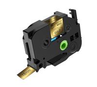 NineLeaf 1 Pack Replacement for Brother P-Touch TZe-841 TZ-841 TZe841 TZ841 AZe 18mm 0.7'' 8m Laminated Black on Gold Label Tape Cassette for Ptouch PT-2110 2210 1830SC 1830VP Label Maker