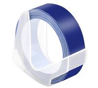 NineLeaf 1 Pack Replacement for Dymo S0898142 A0898142 3D Plastic Embosser 12mm x 3m 0.47'' 1/2 inch White on Blue Label Tape for Office Mate II 1540 154000 Organizer Xpress Pro 1575 Label Maker