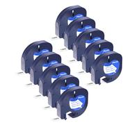 NineLeaf 10 Pack Compatible with Dymo LetraTag Label Maker Tape Refills 91201 91331 S0721660 12mm x 4m Black on White Plastic Label Tapes for Dymo Letratag Label Printers LT100H LT100T Plus 200B 2000
