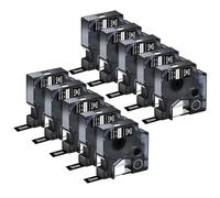 NineLeaf 10 Pack Compatible with DYMO Rhino 1805435 Industrial Permanent Vinyl Labels White on Black 12mm x 5.5m Self-Adhesive Label Tape for DYMO Rhino 1000 3000 4200 5000 5200 6000 Label Maker
