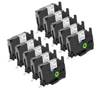 NineLeaf 10 X Compatible for Brother P-Touch Label Tape 12mm 0.47 Laminated TZe-231 TZ-231 TZe231 Black on White Tze Tape 12mm Brother Label Printer PT-1000 H110 H108 H200 E110 H105 Label Maker