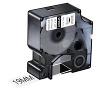 NineLeaf 20 Pack Compatible with DYMO Rhino 18445 Industrial Permanent Vinyl Labels Black on White 19mm x 5.5m Self-Adhesive Label Tape for DYMO Rhino 4200 5000 5200 6000 ILP219 3M-PL200 Label Maker