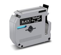 NineLeaf 20 Pack Replacement for Brother P-Touch M-K335s M-K335 MK335 M-335 M335 12mm 0.47'' 1/2 inch 8m Non Laminated White on Black Label Tape Cassette for Ptouch PT-90 M95 100 Label Maker