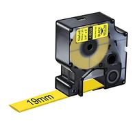 NineLeaf 20 x Compatible for Dymo Rhino 18058 S0718340 Tape Black on Yellow IND Heat Shrink Tube 3/4'' 19mm x 1.5m for Wires Cables in Rhino 4200 5000 5200 ILP219 Tyco T107M Industrial Label Maker
