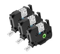 NineLeaf 3 Pack Compatible for Brother P-Touch TZe-161 TZ-161 TZe161 TZ161 36mm 1.4'' 8m Laminated Black on Clear Label Tape Cassette for Ptouch PT-9200DX PT-9200PC PT-9400 PT-9500PC Label Maker