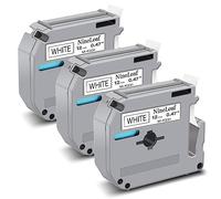 NineLeaf 3 x Compatible for Brother P-touch M Tape M-K231 MK231 MK-231 M-K231S M231 Black on White 12mm 0.47'' Label Tape for Brother Label Maker PT-M95 PT-65 PT-90 PT70 PT-85 PT-80 PT-55 PT-70 PT-100