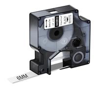 NineLeaf 30 Pack Compatible with Dymo D1 Label Tape 43613 S0720780 A43613 Black on White 6mm x 7m for Dymo Label Maker Refills for Dymo LabelManager 160 280 210D 260P 360D Label Maker
