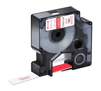 NineLeaf 40 Pack Compatible with Dymo D1 Label Tape 45015 S0720550 A45015 Red on White 12mm x 7m for Dymo Label Maker Refills for Dymo LabelManager 160 280 260P 360D 420P Label Maker