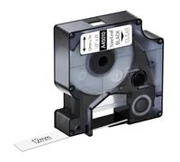 NineLeaf 50 Pack Compatible with Dymo D1 Label Tape 45010 S0720500 A45010 Black on Clear 12mm x 7m for Dymo Label Maker Refills for Dymo LabelManager 160 280 100 150 200 250 Label Maker
