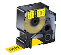 NineLeaf 50 Pack Compatible with DYMO Rhino 18433 Industrial Permanent Vinyl Labels Black on Yellow 19mm x 5.5m Self-Adhesive Label Tape for DYMO Rhino 4200 5000 5200 6000 3M-PL200 ILP219 Label Maker