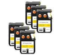 NineLeaf 6 Pack Compatible with DYMO XTL Label Maker Tape 1868772 A1868772 Black on Yellow 19mm x 7m Self-Adhesive All-Purpose Vinyl Industrial Tape for DYMO XTL-300 XTL-500 Label Printer