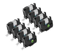 NineLeaf 8 Pack Compatible for Brother P-Touch TZe-161 TZ-161 TZe161 TZ161 36mm 1.4'' 8m Laminated Black on Clear Label Tape Cassette for Ptouch PT-9200DX PT-9200PC PT-9400 PT-9500PC Label Maker
