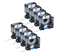 NineLeaf 8 Pack Compatible with Dymo D1 Label Tape 45014 S0720540 A45014 Blue on White 12mm x 7m for Dymo Label Maker Refills for Dymo LabelManager 160 280 210D 420P 350D Label Maker