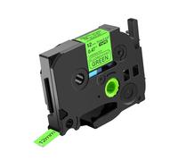 NineLeaf Compatible for Brother 12mm 0.47'' TZe-D31 TZ-D31 TZeD31 TZD31 AZe Matte Laminated Black on Fluorescent Green Label Tape Cassette for P-Touch Label Maker Refills PT-1910 1950 1960, 20PK
