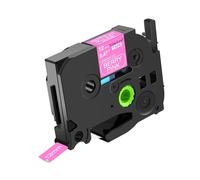 NineLeaf Compatible for Brother 12mm 0.47'' TZe-MQP35 TZ-MQP35 TZeMQP35 TZMQP35 AZe Matte Laminated White on Pink Label Tape Cassette for P-Touch Label Maker Refills PT-900 H100LB H105 H107, 40PK