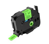 NineLeaf Compatible for Brother 18mm 0.7'' TZe-D41 TZ-D41 TZeD41 TZD41 AZe Matte Laminated Black on Fluorescent Green Label Tape Cassette for P-Touch Label Maker Refills PT-1280 1280BT 1280SP, 50PK