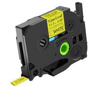 NineLeaf Compatible for Brother P-Touch HSe-631 HSe631 HS-631 HS631 HSe Tape 11.7mm x 1.5m Black on Yellow Heat Shrink Tube for Wires Cables in P-Touch PT-D215e 580c 7100 7500 Label Maker, 40PK