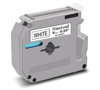 NineLeaf Compatible for Brother P-Touch M-K221 MK221 M-221 M221 M-K221s Tape 9mm 0.35'' 3/8 inch Black on White 26.2 Feet (8m) Label Tape for Ptouch PT-M95 PT-65 PT-70 PT-80 Label Maker