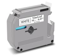 NineLeaf Compatible for Brother P-Touch M Tape M-K231s M-K231 MK231 M-231 M231 12mm 0.47'' Non Laminated Black on White Label Tape Cassette for P-Touch PT-70HOT 70SP M95 Label Maker, 40PK