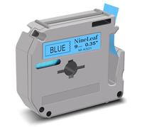 NineLeaf Compatible for Brother P-Touch M Tape M-K521s M-K521 MK521 M-521 M521 9mm 0.35'' Non Laminated Black on Blue Label Tape Cassette for P-Touch PT-70HOT 70SP M95 Label Maker, 40PK