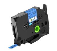 NineLeaf Compatible for Brother P-Touch TZe-531L1 TZe531L1 TZ531L1 AZe 12mm 0.47'' Glitter Rainbow Bling Laser Laminated Black on Starry Blue Label Tape for P-Touch PT-350 530 540 Label Maker, 50 PK