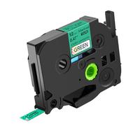 NineLeaf Compatible for Brother P-Touch TZe-731L1 TZe731L1 TZ731L1 AZe 12mm 0.47'' Glitter Rainbow Bling Laser Laminated Black on Starry Green Label Tape for P-Touch PT-D210 D210BK Label Maker, 20 PK