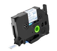 NineLeaf Compatible for Brother P-Touch TZe-FA3 TZeFA3 TZFA3 AZe 12mm 0.47'' Iron-on Fabric Textures Clothing Navy Blue on White Label Tape for P-Touch PT-1960 2030 2030AD Label Maker, 30 PK