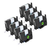 NineLeaf Compatible for Brother P-Touch TZe-FA3 TZeFA3 TZFA3 AZe 12mm 0.47'' Iron-on Fabric Textures Clothing Navy Blue on White Label Tape for P-Touch PT-1000BM 1010 1010B Label Maker, 8 PK