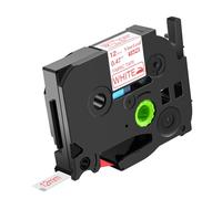 NineLeaf Compatible for Brother P-Touch TZe-FA3R TZeFA3R TZFA3R AZe 12mm 0.47'' Iron-on Fabric Textures Clothing Red on White Label Tape for P-Touch PT-1960 2030 2030AD Label Maker, 30 PK