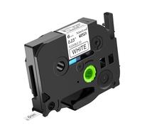 NineLeaf Compatible for Brother P-Touch TZe-FX211 TZ-FX211 TZeFX211 TZFX211 AZe 6mm 0.23'' Flexible ID Cable Black on White Laminated Label Tape Cassette for P-Touch D200BT D200DA Label Maker, 30 PK