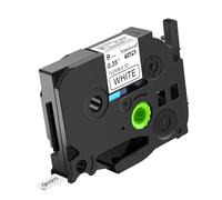 NineLeaf Compatible for Brother P-Touch TZe-FX221 TZ-FX221 TZeFX221 TZFX221 AZe 9mm 0.35'' Flexible ID Cable Black on White Laminated Label Tape Cassette for P-Touch D200BT D200DA Label Maker, 30 PK