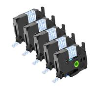 NineLeaf Compatible for Brother P-Touch TZe-M33 TZeM33 TZM33 AZe 12mm 0.47'' Laminated Blue on Matte Clear Label Tape Cassette for P-Touch PT-H100R 200 H110 D410 Label Maker, 5 PK