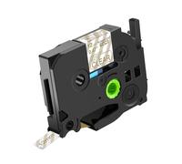 NineLeaf Compatible for Brother P-Touch TZe-M34 TZeM34 TZ-M34 TZM34 TZe Tape 12mm 0.47'' Gold on Matte Clear Laminated Label Tape for Ptouch PT-E300VP E300 E200 E115 E105 E110 Label Maker